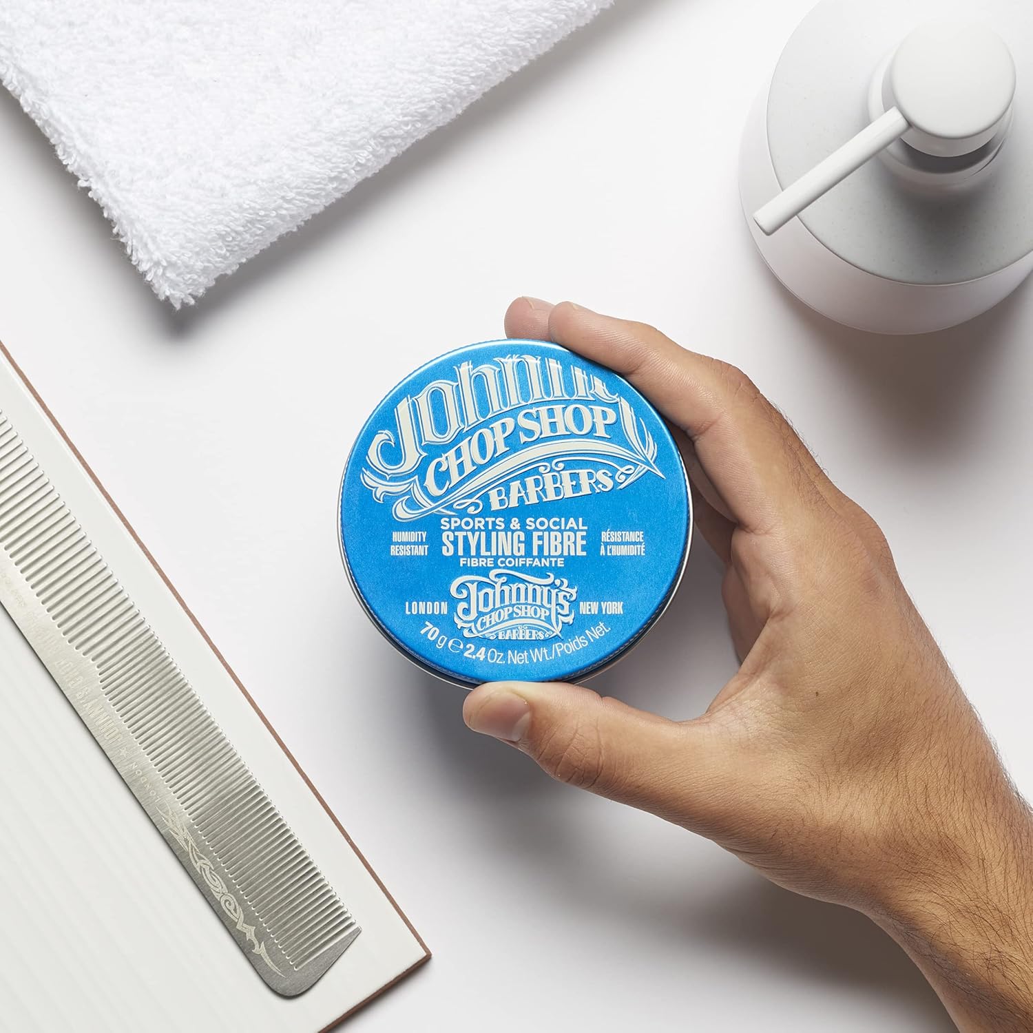 Johnny's Chop Shop - Sports & Social Hair Styling Fibre, Humidity Resistant (70g) Pack of 1 : Amazon.co.uk: Beauty