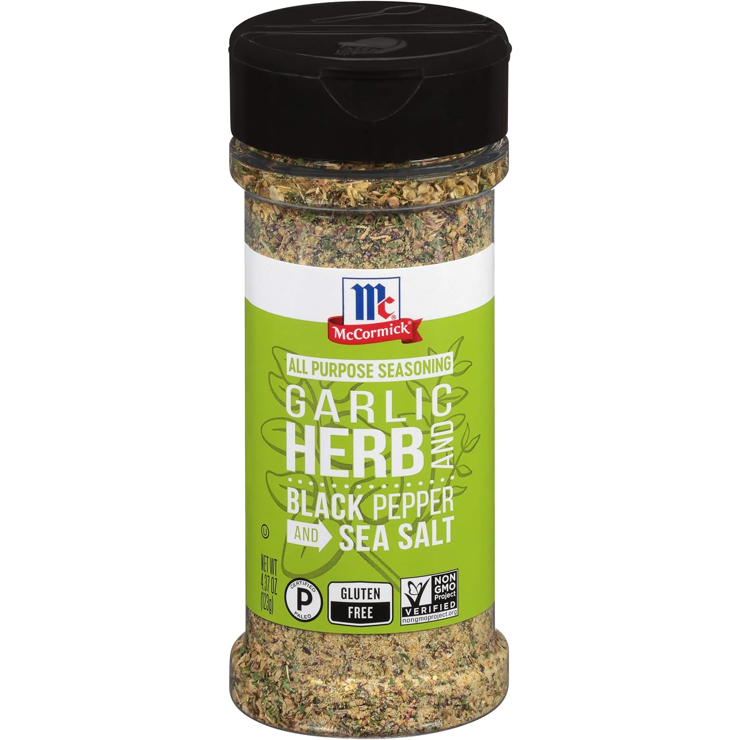 McCormick Garlic, Herb and Black Pepper and Sea Salt All Purpose Seasoning, 4.37 oz