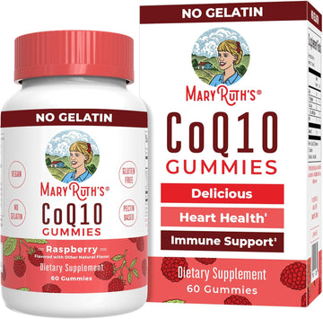 Maryruth Organics Coq10 | 1 Month Supply | Coq10 Gummies | Coq10 Supplements For Adults & Kids | Gummy Supplements For Heart Health & Cellular Energy | Vegan | Non-Gmo | Gluten Free | 60 Count