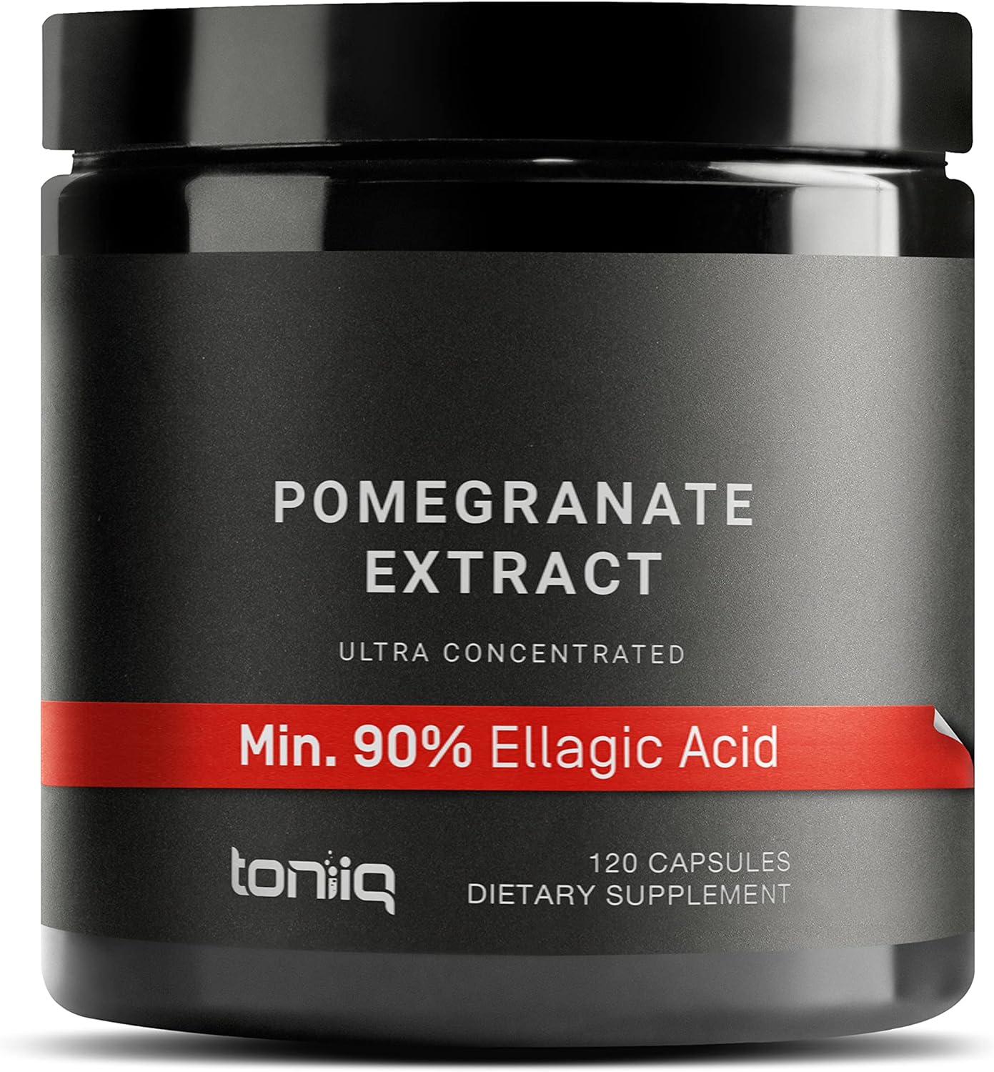 Toniiq 42,000Mg 35X Concentrated Ultra High Strength Pomegranate Supplement - 90% Ellagic Acid - 2 Month Supply Capsules - Highly Concentrated Pomegranate Extract Vegetarian Capsules