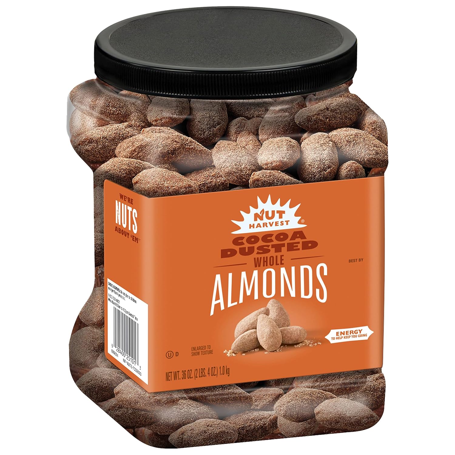 Nut Harvest, Cocoa Dusted Almonds, 36 Ounce Jar