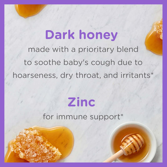 Zarbee'S Baby Cough Syrup + Immune With Honey, Natural Grape Flavor, 2 Fl Oz