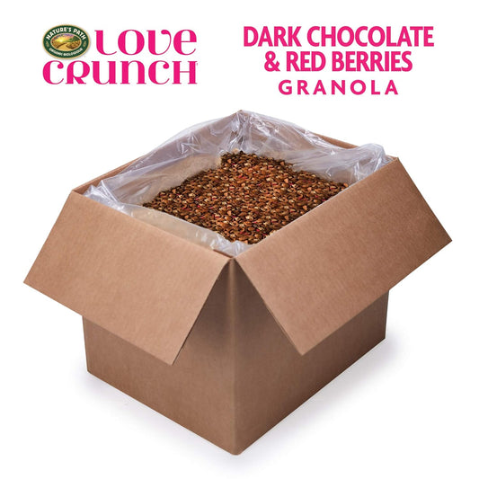 Nature's Path Love Crunch Organic Dark Chocolate and Red Berries Granola,15 Lbs. Box,Non-GMO,Fair Trade,by Nature's Path