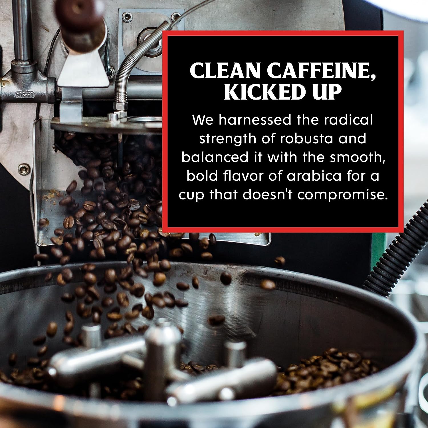 Death Wish Coffee Co., Organic and Fair Trade Dark Roast Ground Coffee, 16 oz : Everything Else