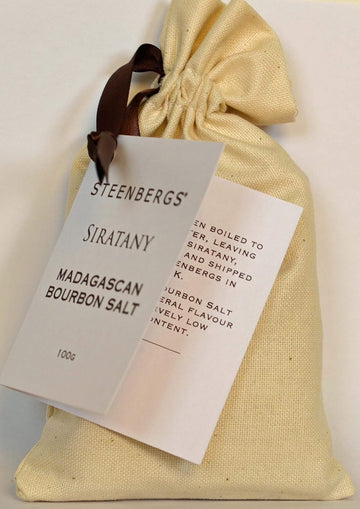 Steenbergs Siratany Madagascan Bourbon Salt - Calico Bag - 100G