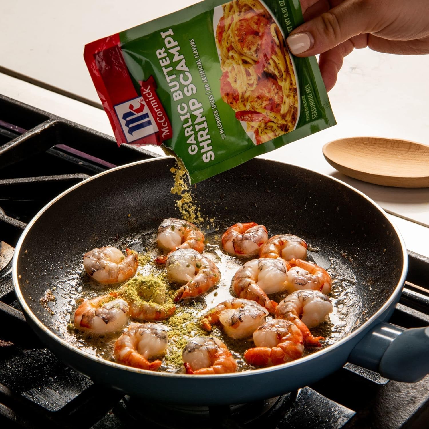 McCormick Garlic Butter Shrimp Scampi Seasoning Mix, 0.87 oz : Everything Else