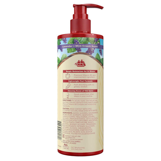 Old Spice Gentleman'S Blend Super Hydration Hand & Body Lotion, Lavender & Mint, 17.0 Fl Oz (Pack Of 4)