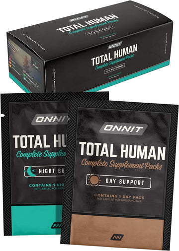 ONNIT Total Human Day and Night Vitamin Packs for Men and Women,Capsule, 30-Day Supply - Adult Multivitamin