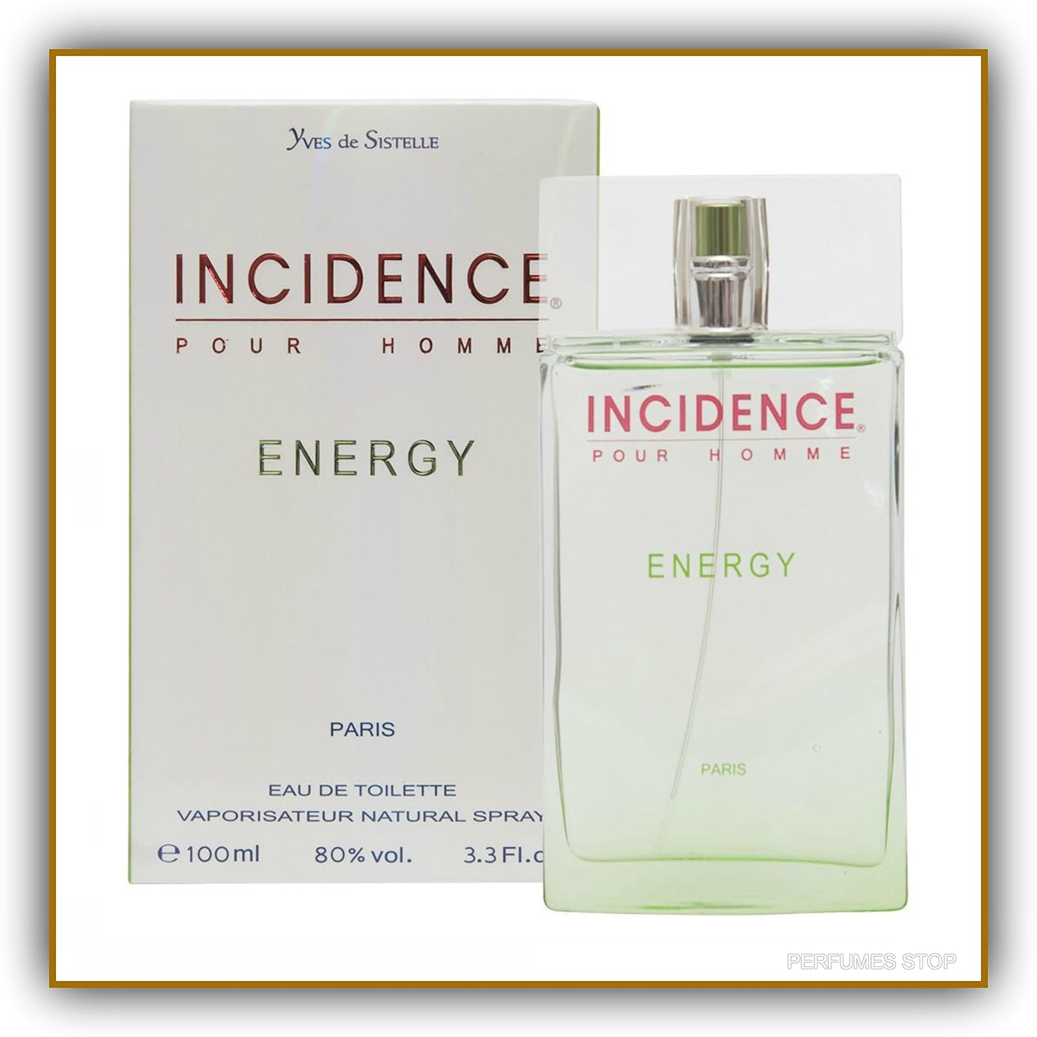 Incidence Energy Pour Homme By Yves De Sistelle Cologne For Men 3.3 Oz / 100 Ml Eau De Toilette Spray : Beauty & Personal Care