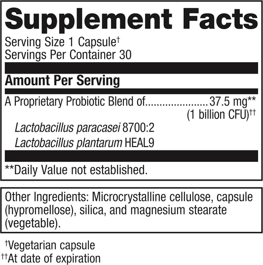 Metagenics Ultraflora Immune Booster Probiotic - Daily Probiotic For Healthy Nasal, Sinus & Respiratory Health* - 1 Billion Cfu - Immune Health* - Gluten-Free, Vegetarian & Non-Gmo - 30 Capsules