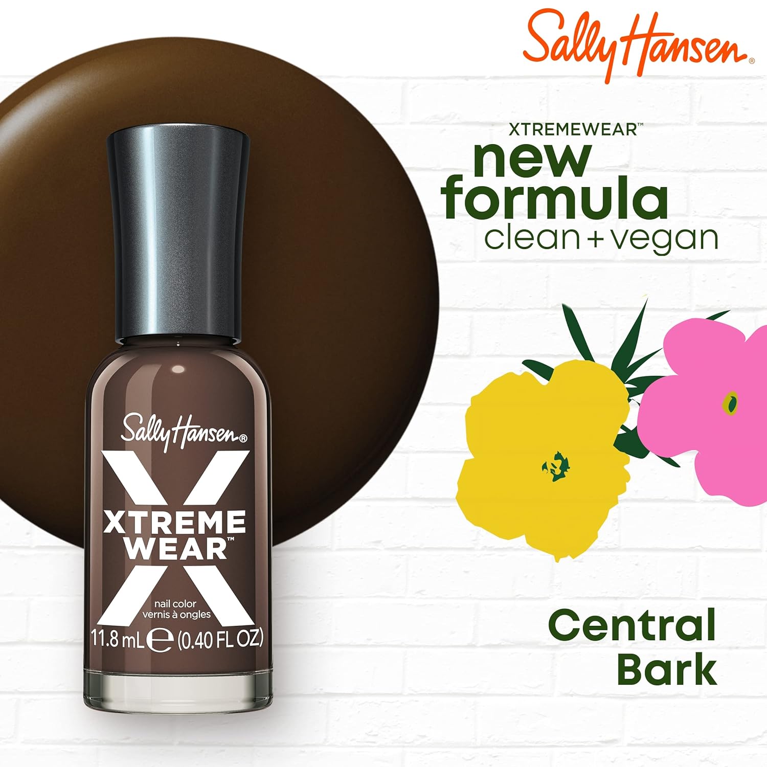 Sally Hansen Xtreme Wear Nail Polish - Central Bark - 0.4 fl oz. : Beauty & Personal Care