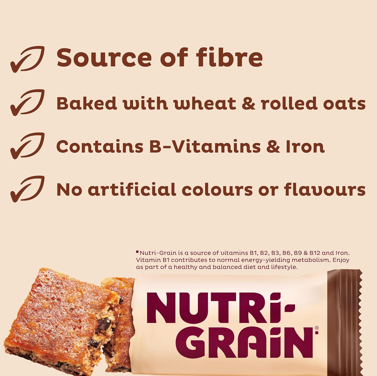 Kellogg's Nutri-Grain Bakes Chocolate Snack Bars Box, 6 x 45g : Amazon.co.uk: Grocery
