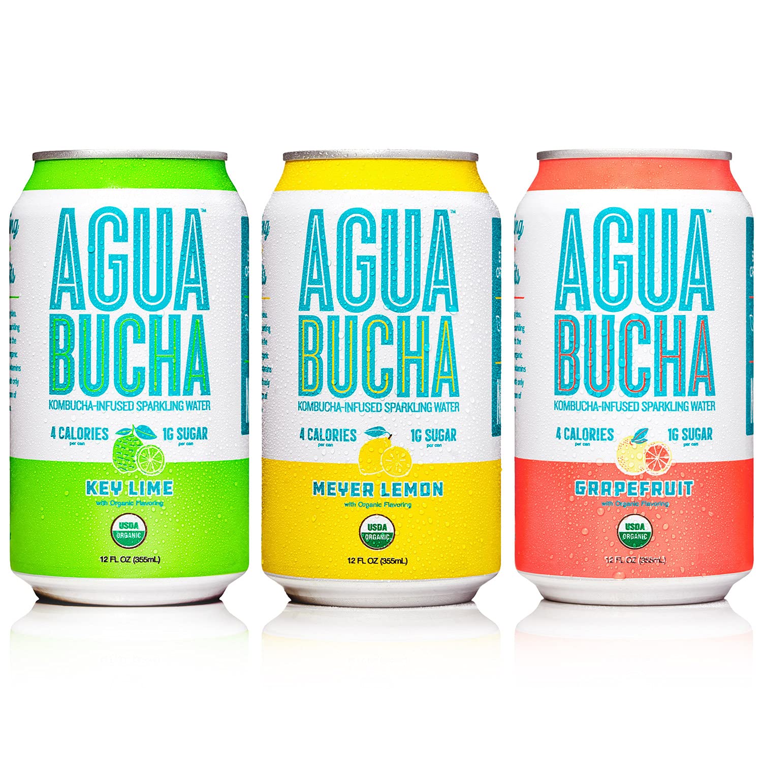 Mother Kombucha Agua Bucha | Kombucha Powered Sparkling Water | Variety Pack | Light & Delicious | Vitamin Rich & Only 4 Calories | Usda Organic | No Artificial Ingredients | B12 |12 Fl Oz (12 Pack)