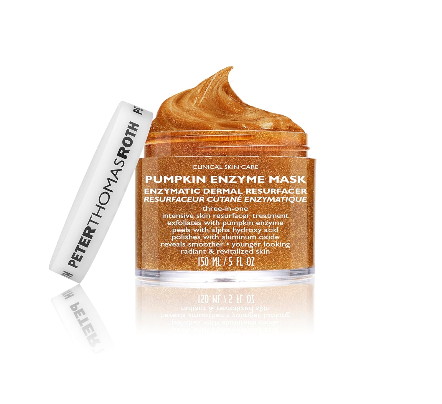 Peter Thomas Roth | Pumpkin Enzyme Mask | Enzymatic Dermal Resurfacer, Exfoliating Pumpkin Facial Mask for Dullness, Fine Lines, Wrinkles and Uneven Skin Tone , 1 count (5 Fl Oz) : Peter Thomas Roth: Beauty & Personal Care