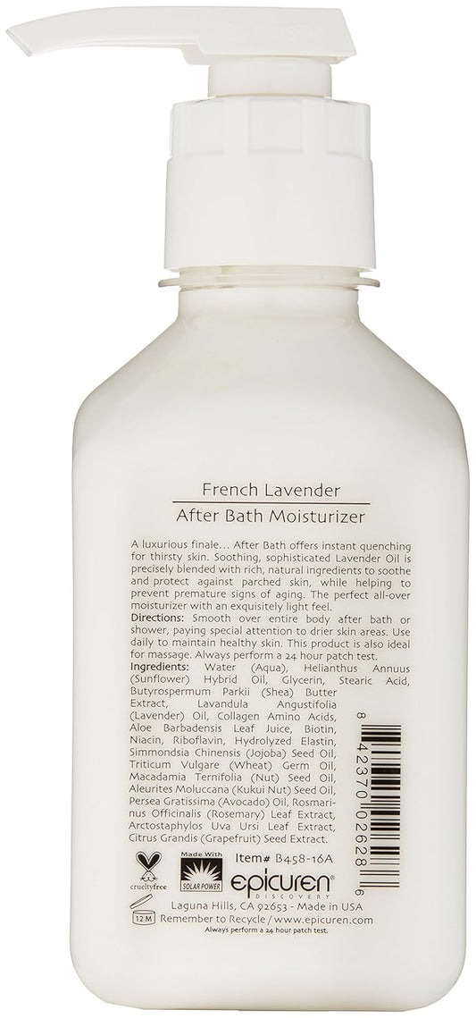 Epicuren Discovery French Lavender After Bath Body Moisturizer, 2 Fl Oz