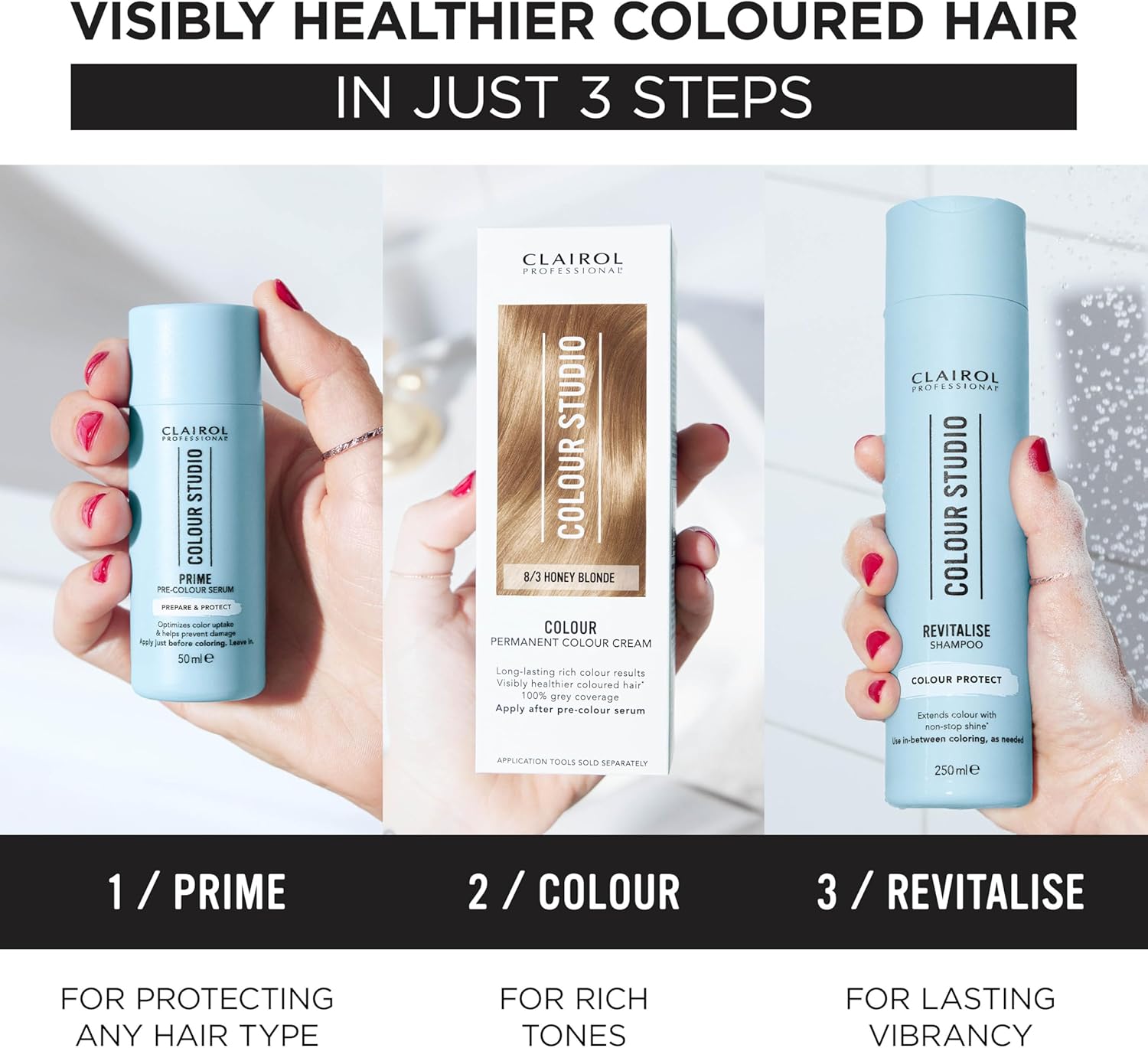 Clairol Professional Colour Studio Hair 2-1 Brush & Comb, Reusable, for At-home Hair Colour, Precision Tip, Suitable for Highlights : Amazon.co.uk: Beauty