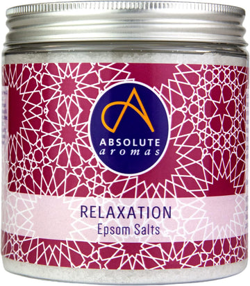 Absolute Aromas Epsom Bath Salts - Magnesium Sulphate Infused With 100% Pure Essentials Oils (Relaxation, 575G)