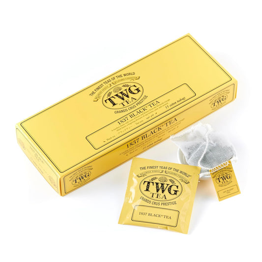 Twg Tea | 1837 Black Tea | Black Tea | Fruits & Flowers | 15 Hand Sewn Cotton Tea Bags | Gift Set