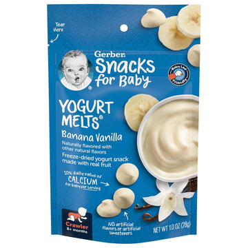 Gerber Graduates Yogurt Melts, Banana Vanilla, 1 Ounce