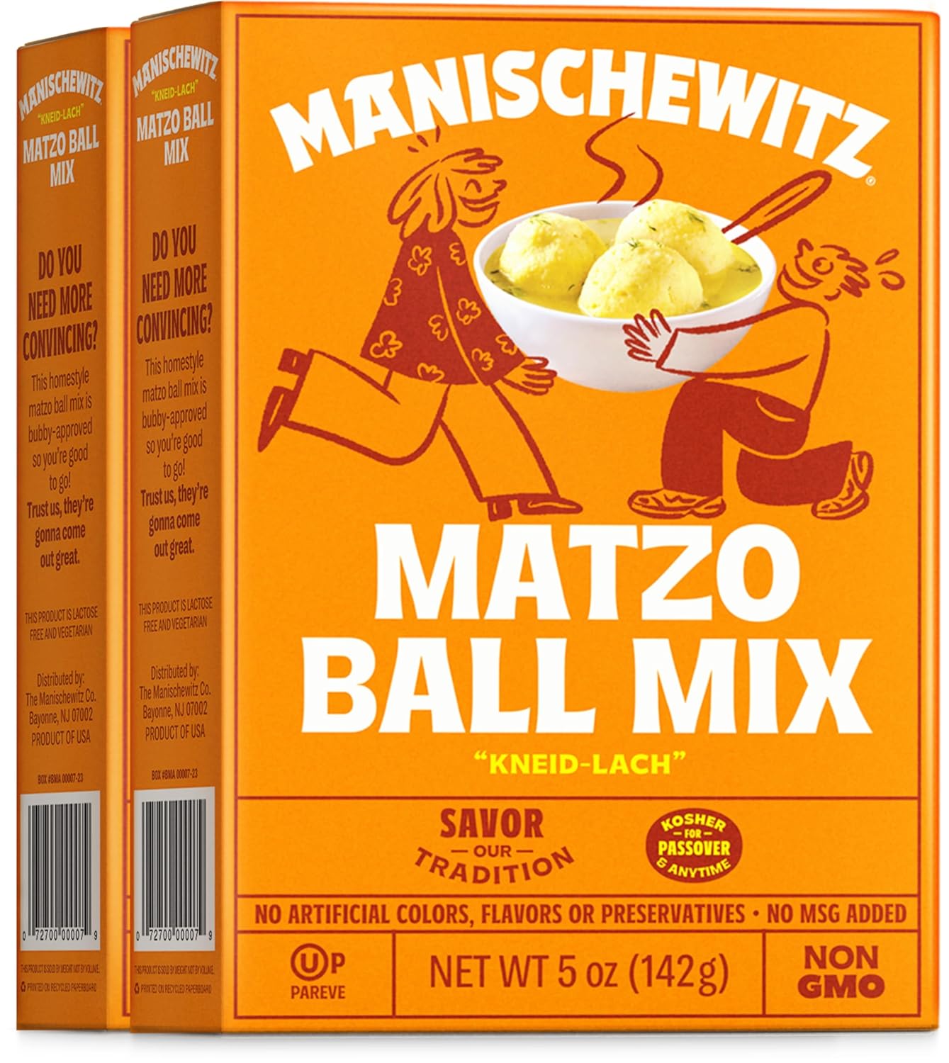 Manischewitz Matzo Ball Mix, 5 Oz. (2 Pack) Easy Prep | Kosher for Passover | Nothing Artificial | No MSG | Classic Fluffy Texure