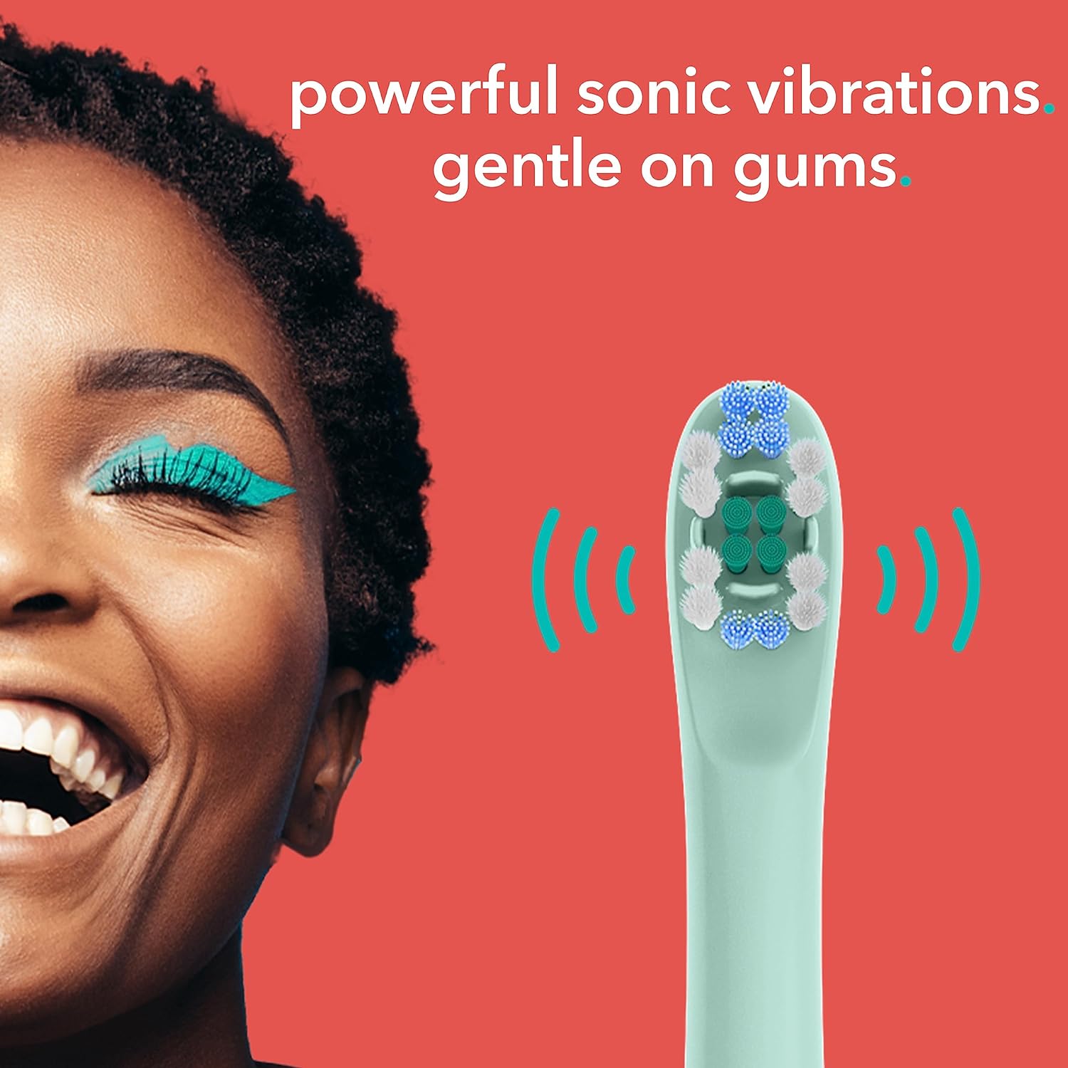 hum by Colgate Smart Electric Toothbrush Kit, Rechargeable Sonic Toothbrush with Travel Case & Bonus Replacement Brush Head, Teal(Discontinued/no refill heads available) : Health & Household