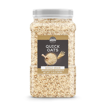 Birch & Meadow Quick Oats, 3 Lb, Whole Grain, Hearty Ingredient, Breakfast & Dessert