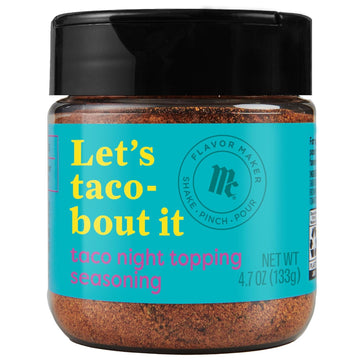 Mccormick Taco Night Topping Seasoning, Flavor Maker, 4.7 Oz