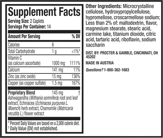 Super C Nighttime Daily Supplement To Rest And Replenish With Vitamin C, B Vitamins, And A Blend Of Quality Herbal Extracts, Coated To Be Easy To Swallow, From The Makers Of Vicks, 28 Ct