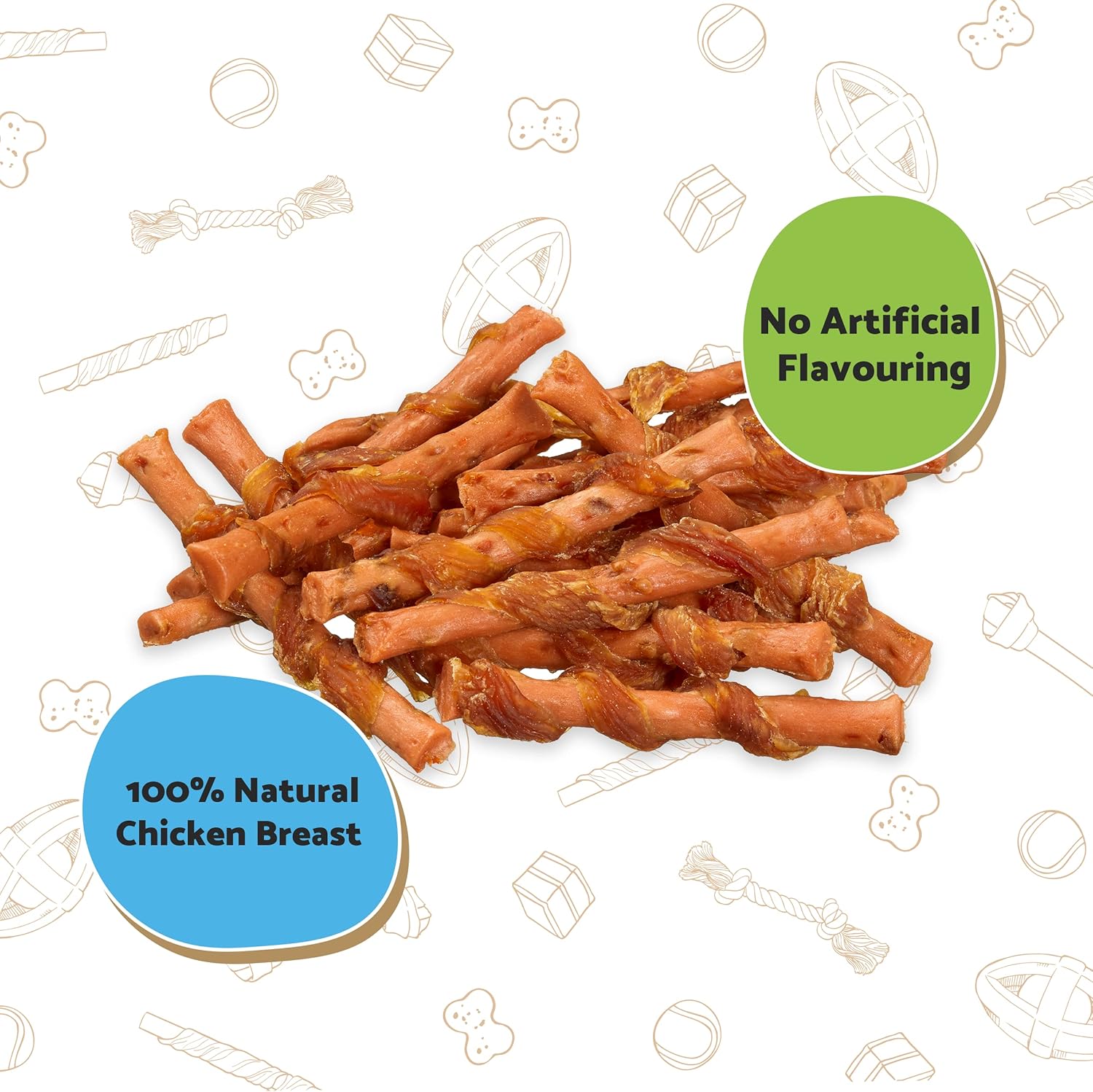 Good Boy - Mega Chewy Twist - Made With 100% Natural Chicken Breast Meat - 70 Grams - High In Protein Dog Treats - Case of 18 : Amazon.co.uk: Pet Supplies