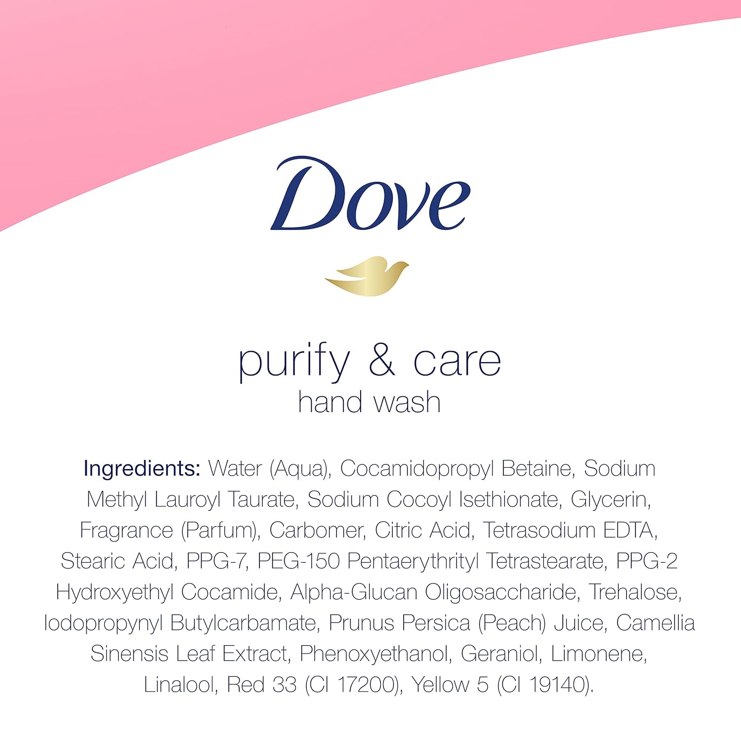 Dove Hand Wash Hygiene and Care For Hands White Peach and Tea Washes Away Bacteria and Locks In Moisture 18.5 oz 4 Count : Beauty & Personal Care