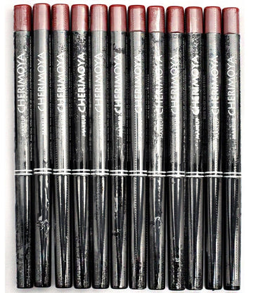 Makeup Cherimoya Retractable Waterproof Lip & Eye Liner Pencil Copper Built In Sharpener 12 Pieces : Beauty & Personal Care
