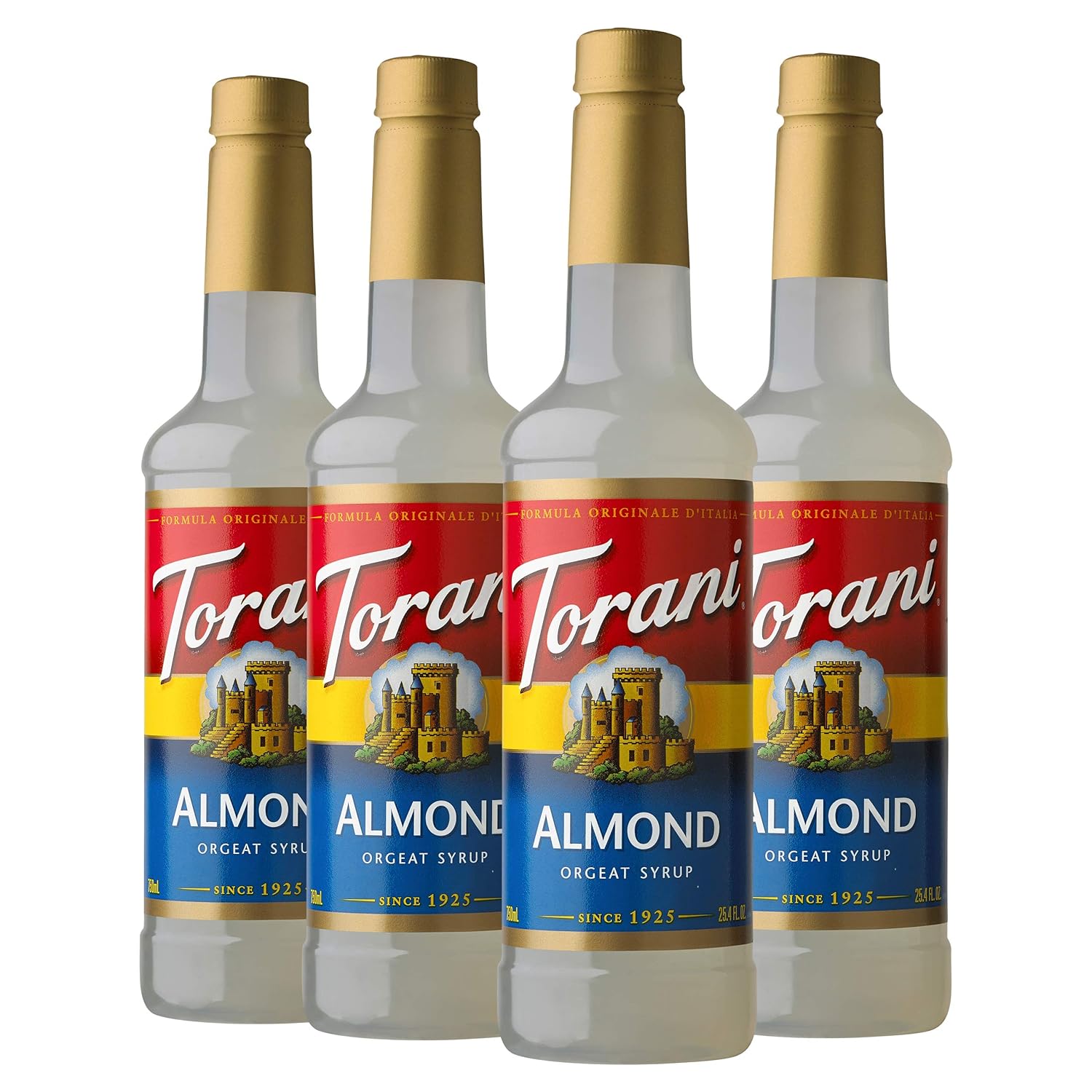 Torani Syrup, Almond, 25.4 Ounces (Pack Of 4)