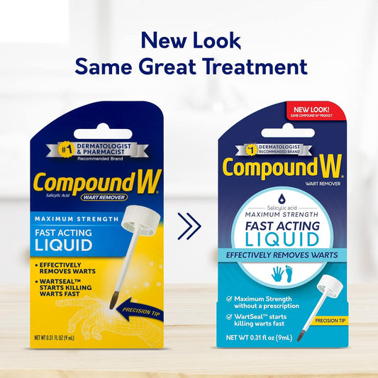 Compound W Maximum Strength Fast Acting Liquid Wart Remover, 0.31 Fl Oz