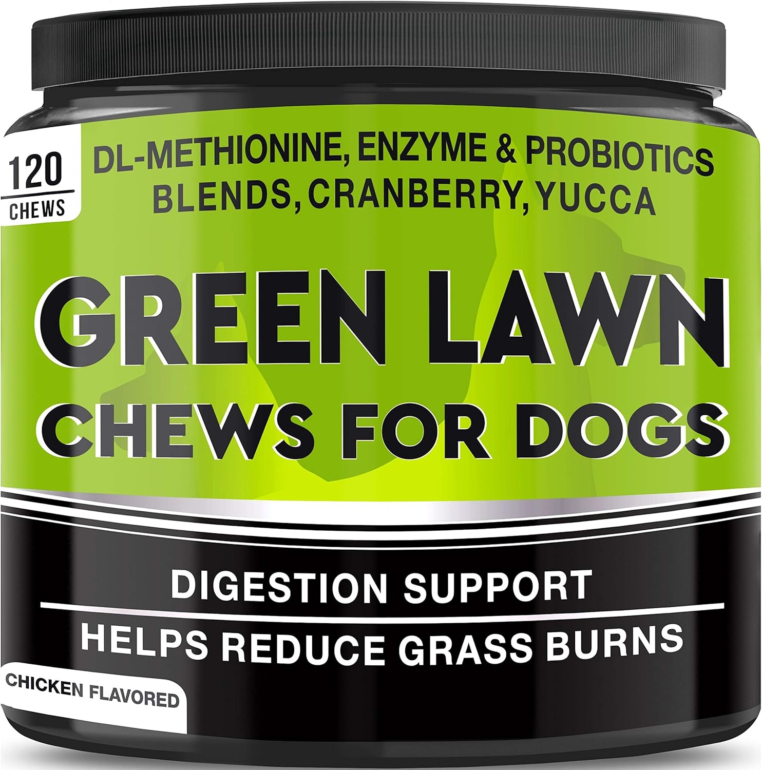 Grass Treats For Dogs - Dog Pee Lawn Repair - Grass Burn Spots Caused By Dog Urine - Grass Rocks With Probiotics + Digestive Enzymes, Cranberry - Made In Usa - 120 Soft Chews