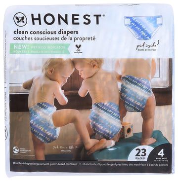 The Honest Company Size 4 Tie Dye Diapers 23 Count, 23 Ct