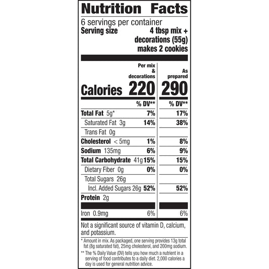Betty Crocker Ready To Bake Rainbow Cookie Kit, 11.6 Oz, 12 Ct