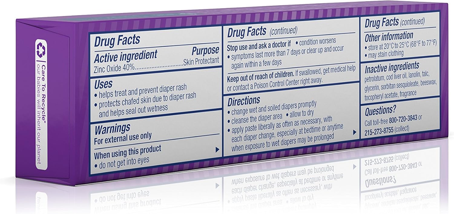 Desitin Maximum Strength Baby Diaper Rash Cream With 40% Zinc Oxide, Travel Size, 1 Oz : Baby