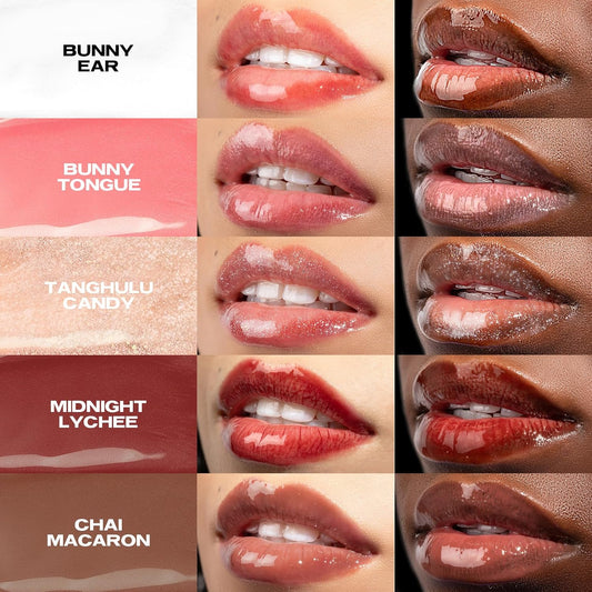 Sacheu Lip Glaze Elixir. Nourishing And Moisturizing Lip Gloss For Women. Hydrating And Plumping Lip Gloss Enriched With Collagen. Smooth High-Shine Finish. Vegan & Cruelty-Free, Tanghulu Candy