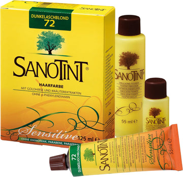 Sanotint Natural Hair Colour Sensitive Light # 72 Dark Ash Blonde 125Ml