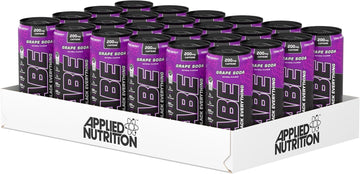 Applied Nutrition Abe Pre Workout Cans - All Black Everything Energy + Performance Drink, Abe Carbonated Beverage Sugar Free With Caffeine (Pack Of 24 Cans X 330Ml) (Cherry Slushie)