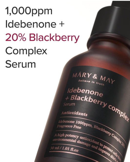 Mary&May Idebenone Blackberry Serum Duo Twin Pack (30Ml X2+Eye Cream12G)