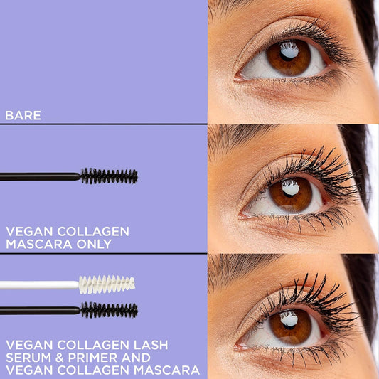 Pacifica Beauty, Vegan Collagen Lash Serum & Clear Mascara Primer, Conditioning Vitamin E & B, Clean Makeup, For Feathery Full Lashes, Silicone Free, Vegan and Cruelty Free