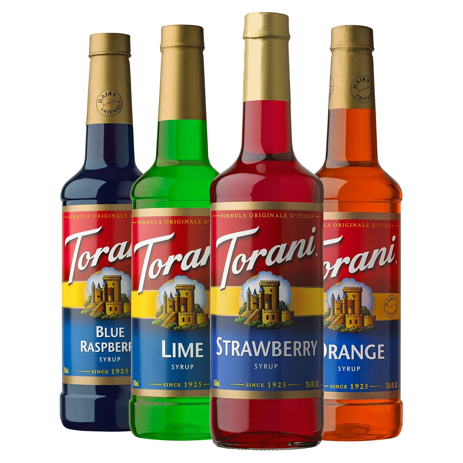 Torani Syrup Variety Pack, Soda Flavors, 25.4 Ounces (Set Of 4)