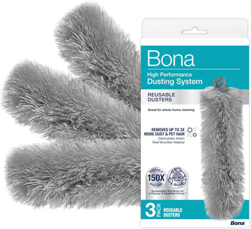 Bona High Performance Dusting System Reusable Dusters, 3CT