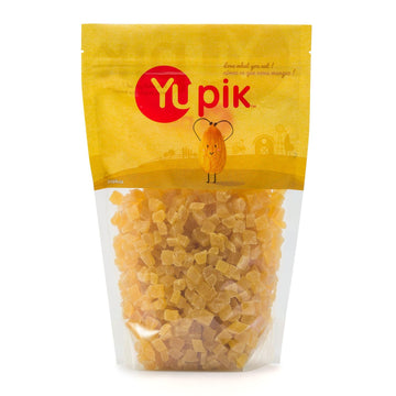 Yupik Dried Pineapple, Diced 2.2 Lb, Non-Gmo, Gluten-Free, Kosher,Sweetened Tropical Dried Fruits, Cubed Pineaplle Pieces, No Added Sulphites, Fruity Snacks, Ideal For Baking, Topping & Inclusions