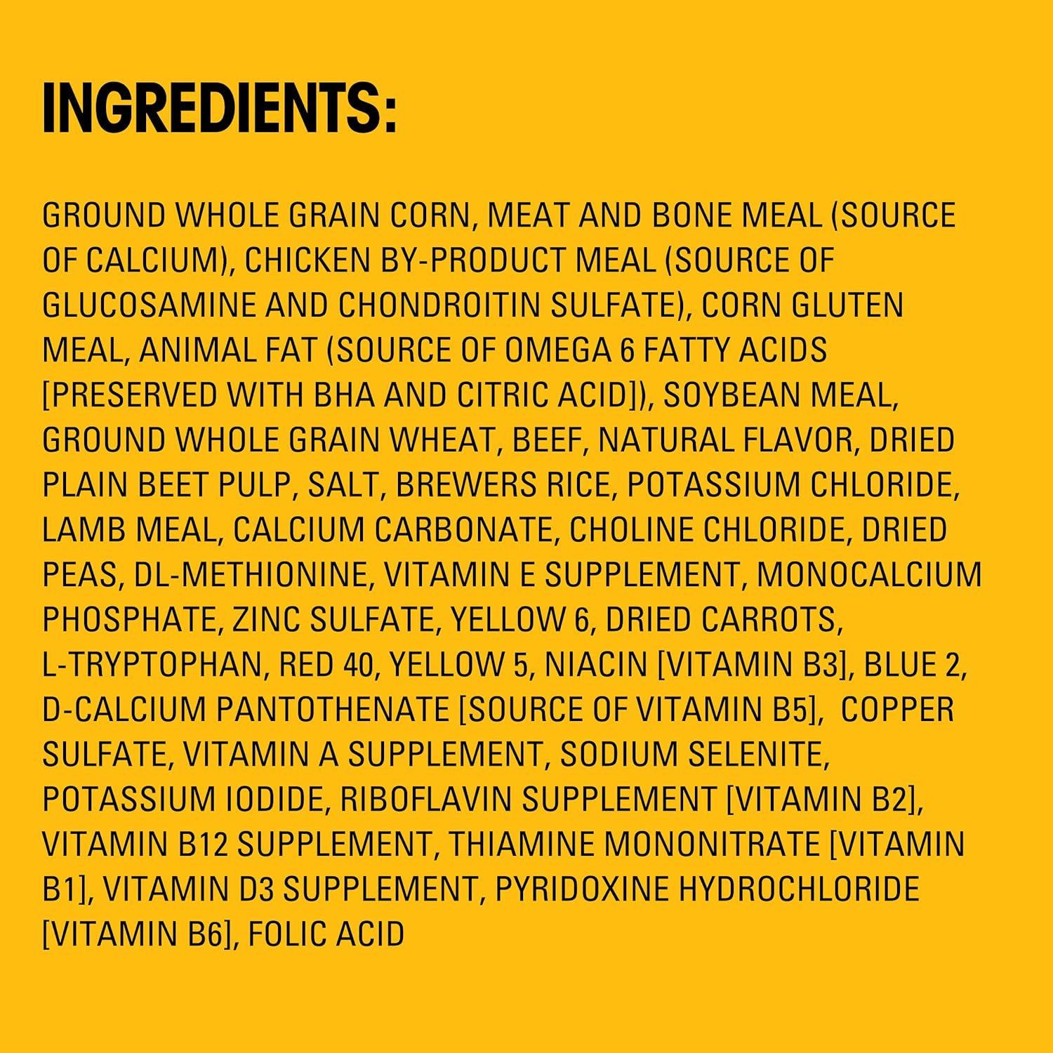 Pedigree High Protein Adult Dry Dog Food Beef and Lamb Flavor Dog Kibble, 18 lb. Bag : Pet Supplies