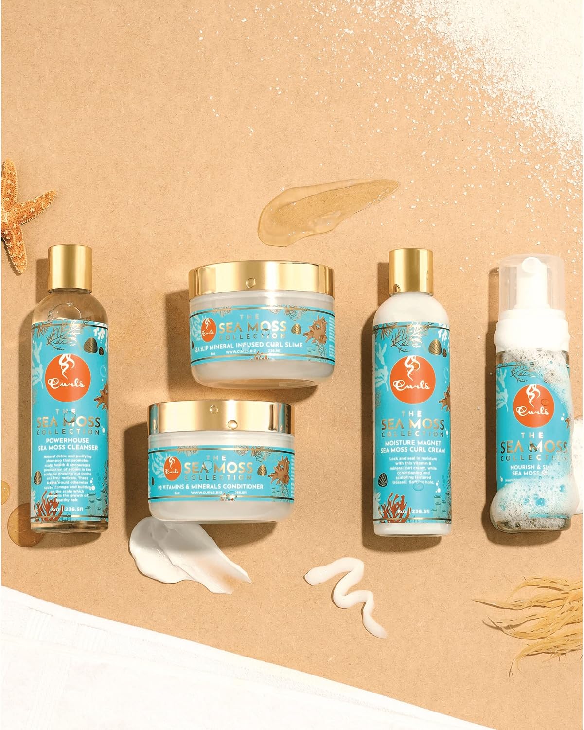 Curls Sea Moss Moisture Magnet Cream - Attracts And Locks In Moisture - Defines, Sculpts Waves, & Controls Frizz - For All Types 8Oz, 1 Count : Beauty & Personal Care