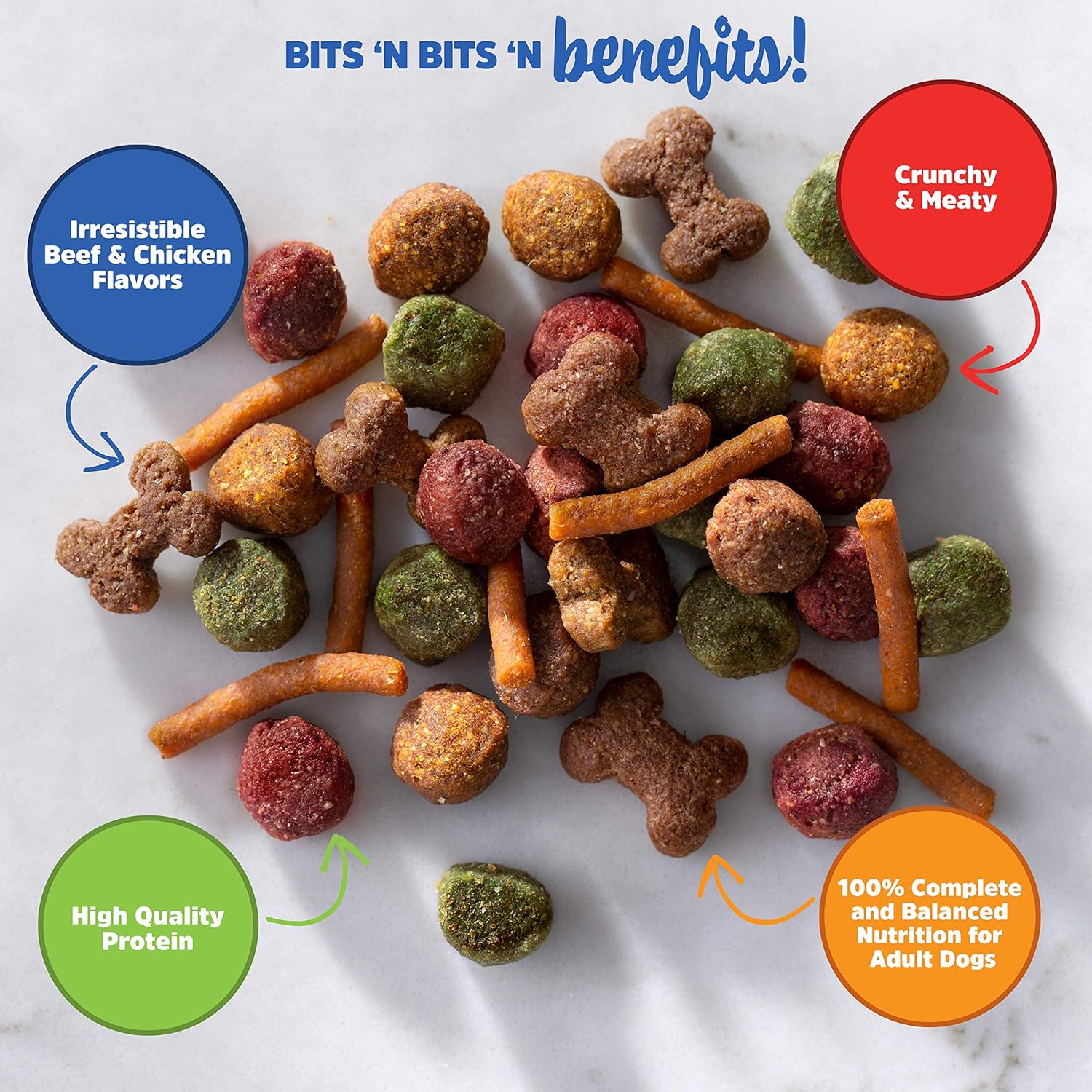 Kibbles 'n Bits Original Savory Beef & Chicken Flavor Dry Dog Food, 31 Pound Bag : Pet Supplies