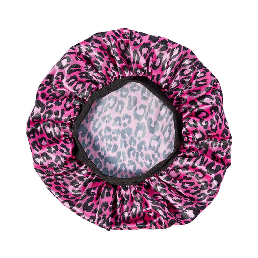 Red By Kiss Kids Satin Bonnet With Wide Band, Sleep Cap For Kids, Bonnet For Boys And Girls (Heart)