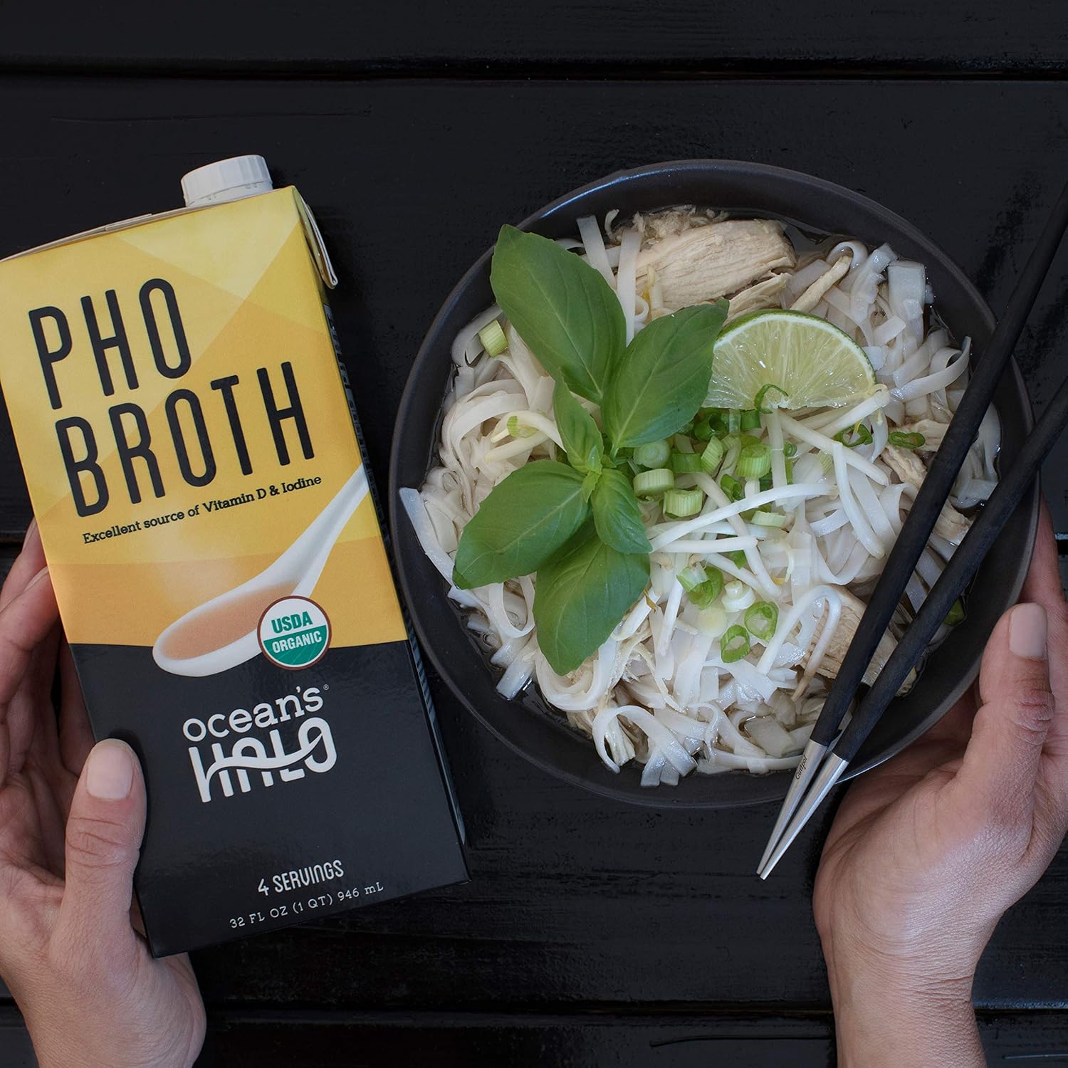 Ocean'S Halo, Organic And Vegan Miso Broth, 32 Fl Oz : Grocery & Gourmet Food